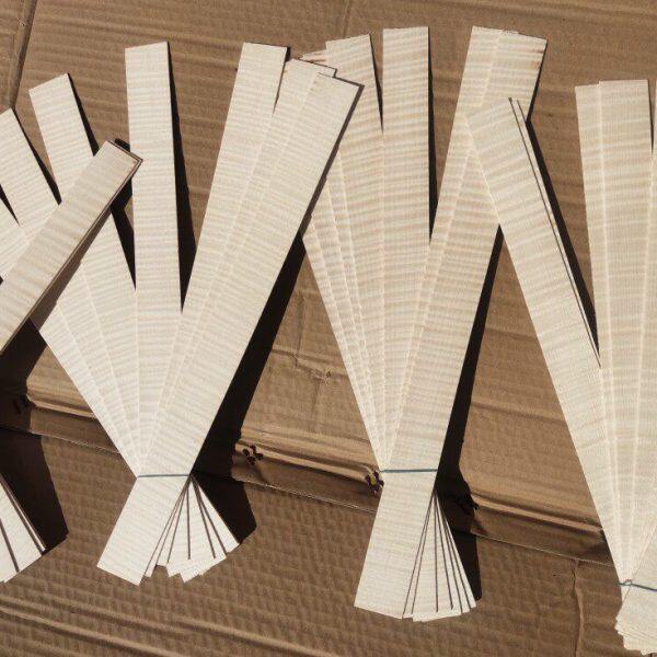 小提琴制作材料  欧料小提琴侧板  围边  虎纹欧料侧板  三片一套