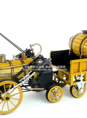 复古铁皮火车模型摆件 1829年旅行者号蒸汽机车-精细收藏版 礼物
