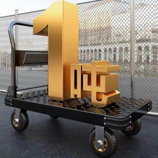 小推车拉货手推车搬运车平板车拖车折叠快递家用手拉车便携购物车,商业/办公家具,平板手推车/工具车/爬楼机,淘宝优惠券,粉丝福利购,淘宝优惠卷