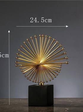 现代简约轻奢g时来运转高档摆件客厅酒柜欧式创意玄关办公室装饰