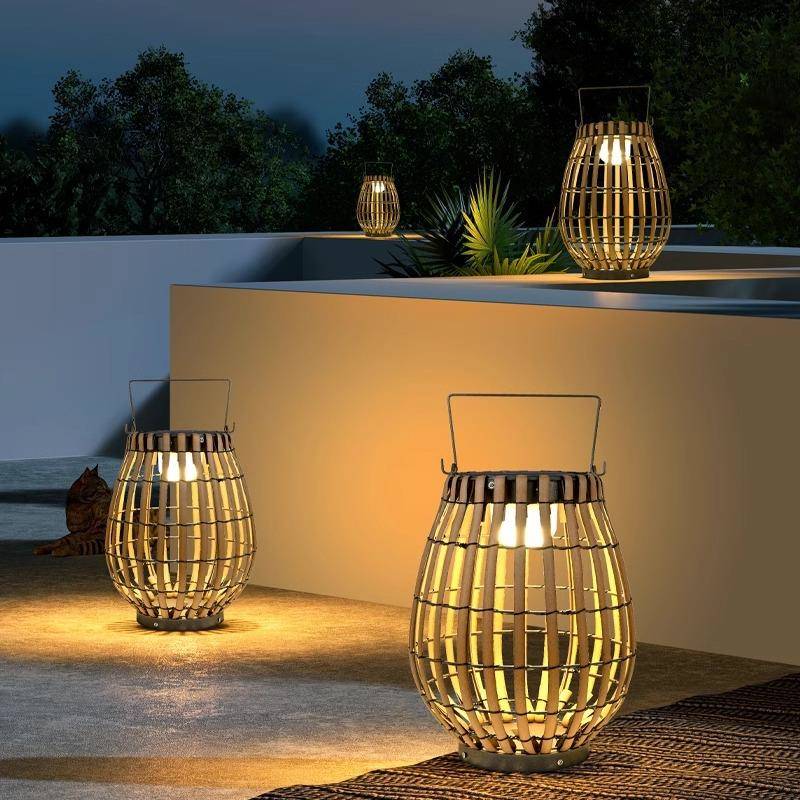 太阳能户外灯庭院灯花园布置落地灯别墅草坪灯防水室外露台氛围灯