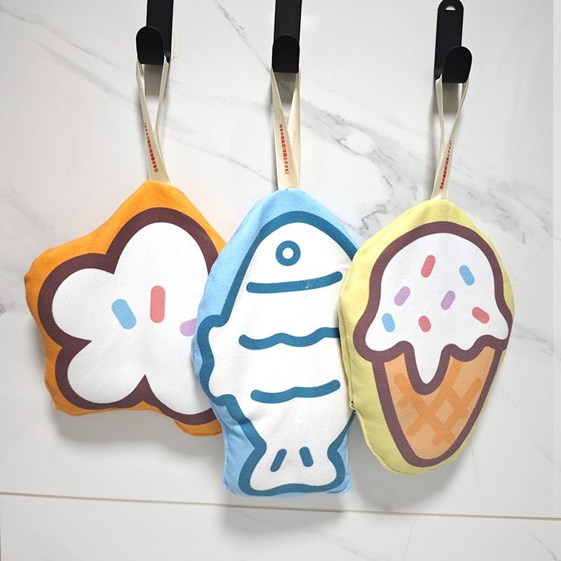 挂式擦手巾吸水速干柔软亲肤厨房卫生间洗手搽手巾硅藻泥擦手毛巾