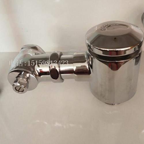 六合一脚踏卧式冲洗阀 铜脚踩蹲便池自闭式延时阀大小便冲水器卧