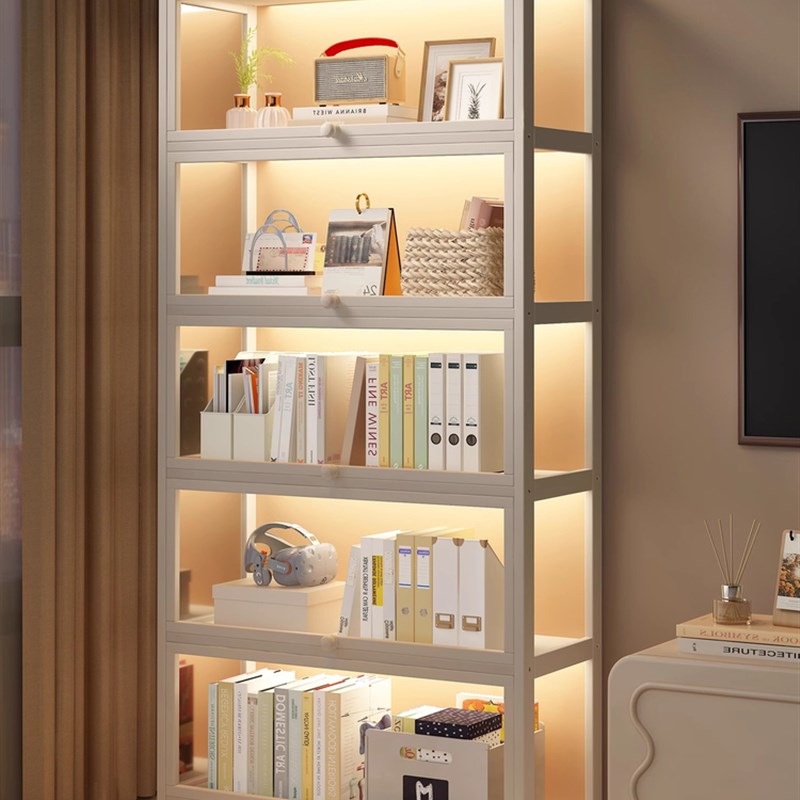 书柜防尘书e架落地式储物架墙面储物柜多层展示柜储物柜客厅储物
