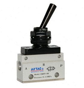 原装亚德客 CM3YM5 CM3Y06 CM3Y08 二位三通机械阀摇臂型手动阀