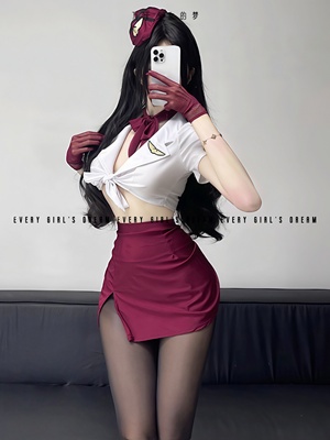 御姐风空姐制服套装性感显瘦