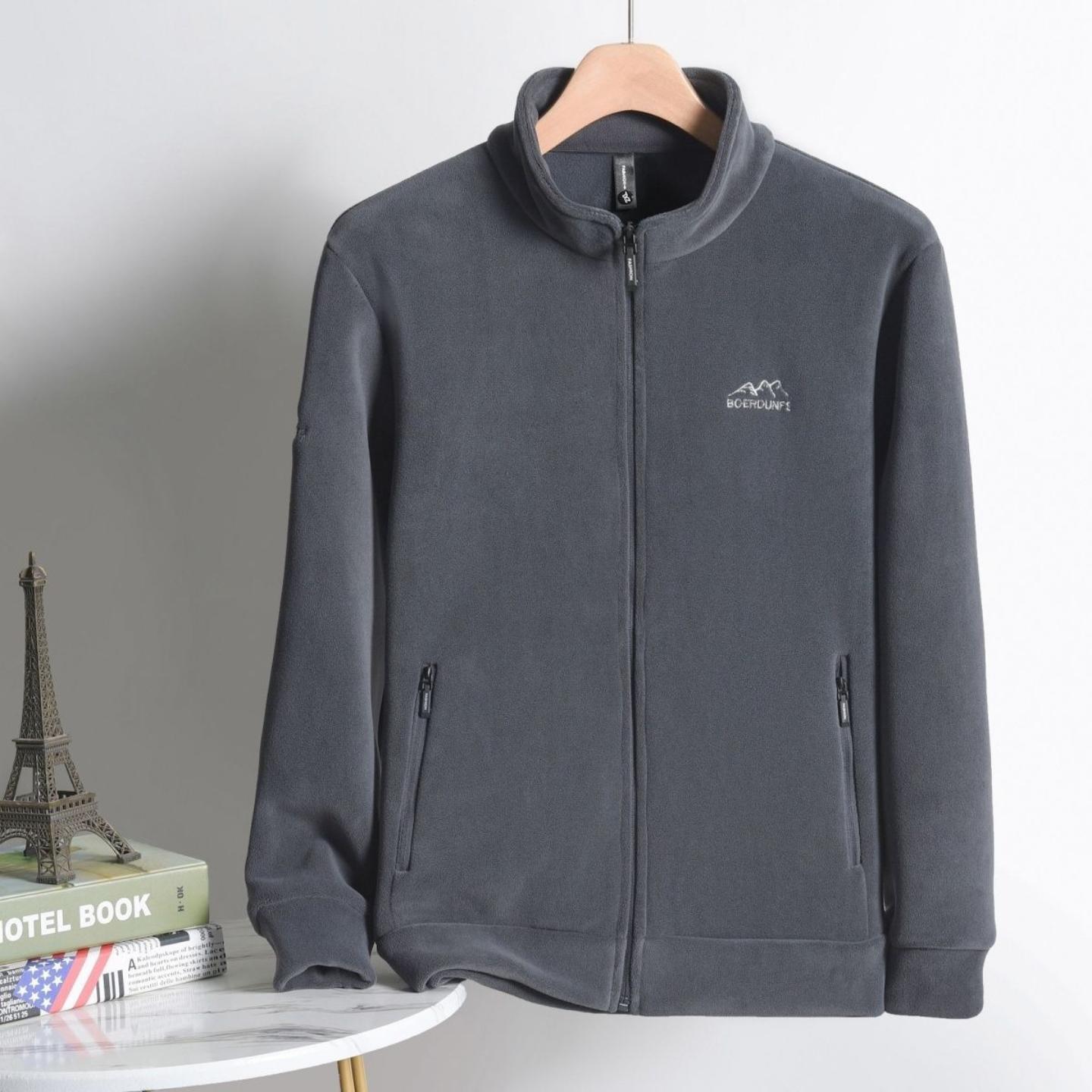 春秋季摇粒绒加厚保暖夹克