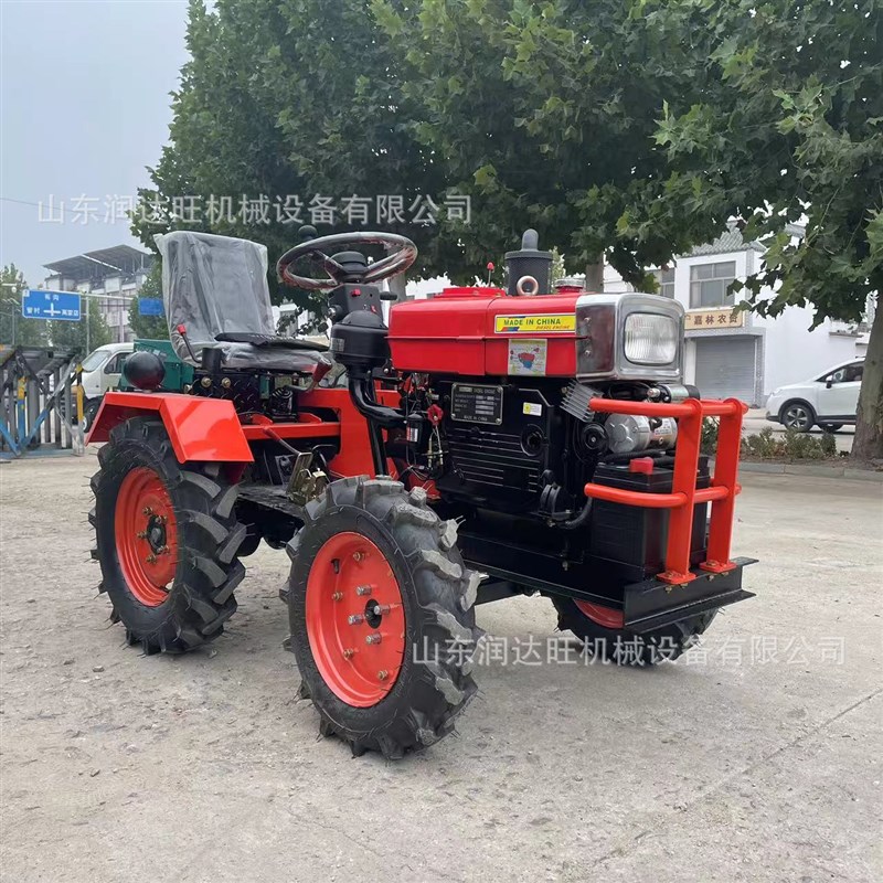 新款18马力单杠小四轮拖拉机 254四驱柴油机风冷/水冷田园管理机