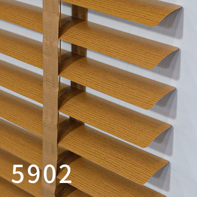 仿木纹铝合金百叶窗帘防水遮阳帘客厅卧室卫生间新中式电动百叶帘