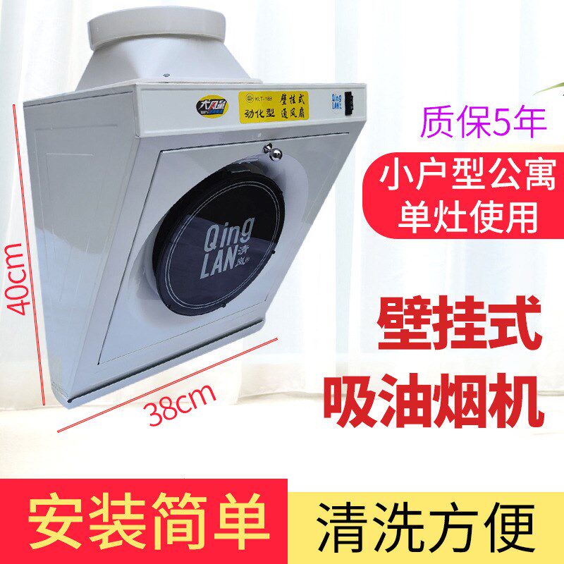 大吸力简易厨房小型壁挂式吸油烟机公寓单灶侧吸式抽油烟机排气扇