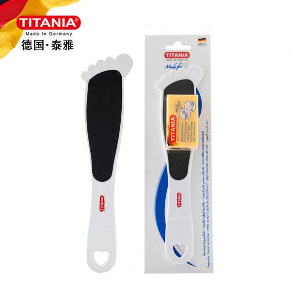 德国进口TITANIA/泰雅磨脚器金刚砂粗细双面脚锉去死皮老茧单把