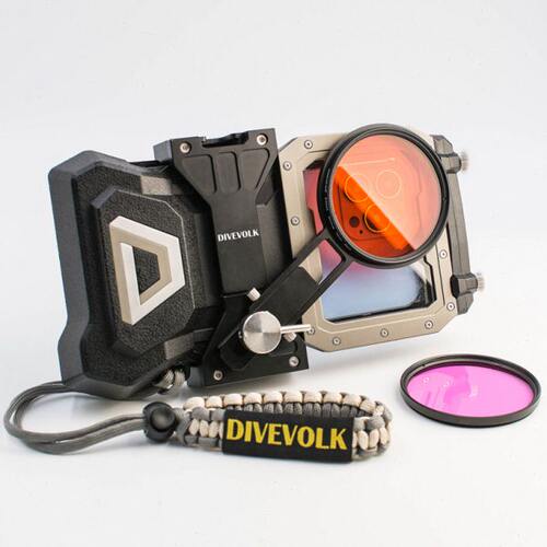 DIVEVOLK Seatouch 4 Max 手机防水壳配件 潜水拍摄支架 夹具滤镜