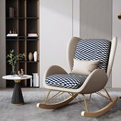 摇摇椅阳台休闲懒人客厅家用躺椅网红轻奢大人北欧单人午睡沙发椅