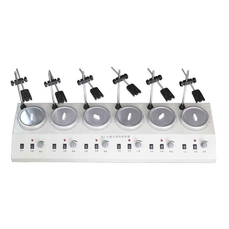 HJ-6 HJ-6A HJ-6B 实验用6头磁力加热搅拌器磁力搅拌器 单独调速