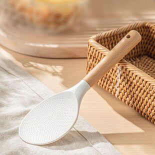 无忧日记硅胶盛饭勺子不粘米饭铲子家用高档精致打饭勺电饭煲专用