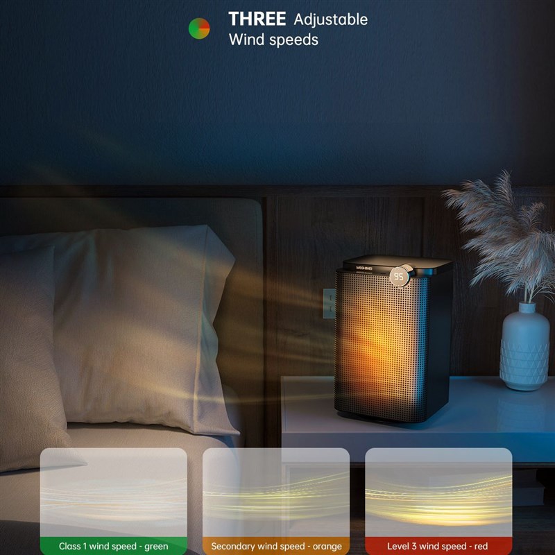 2025新款桌面暖风机家用小型办公室取暖器静音电暖器