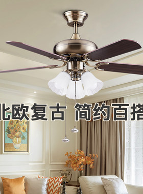 永怡灯风吊扇扇欧式客厅仿古风御灯中式餐厅现代灯扇一体吊灯1020