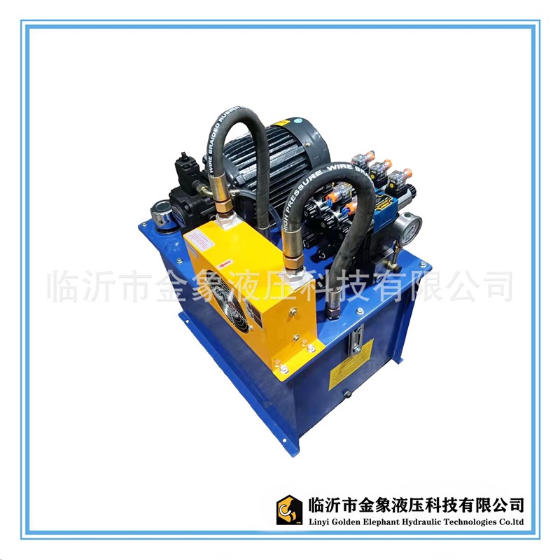 液压泵站HP2.2KW卧六通径四联保压调速电溢VP系列风冷100L液压站