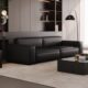 意式 现代简约小户型直排黑色豆腐块轻奢沙发 极简沙发客厅2024新款
