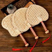 蒲扇夏天儿童手摇扇便携轻盈风大编织老式 宝宝婴儿驱蚊芭蕉麦秆扇