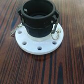 PP塑料接头 母头带法兰塑料接头 定制 阴端带法兰塑料快速接头