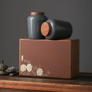 茶叶罐礼盒包装空盒精美竹木茶叶盒云南古树红茶茶叶包装高档礼盒