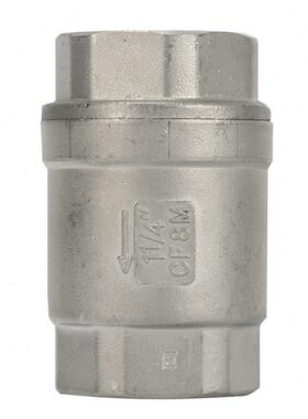 H12W-16P正304不锈钢立式止回阀 升降式螺纹丝口逆止阀DN15-DN50