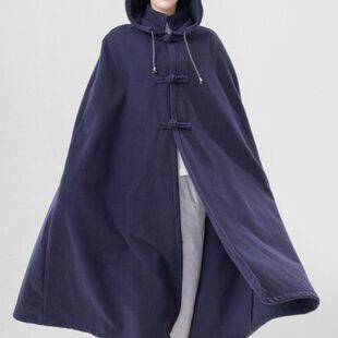 玄善禅意男女同款打坐披风禅修斗篷僧人僧服居士披肩毯斗篷大衣