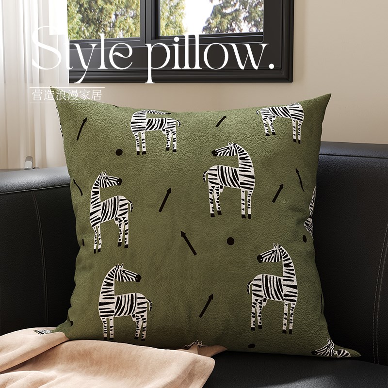 北欧轻奢高级客厅抱枕沙发靠背垫办公H室床头靠垫卧室床上靠枕含