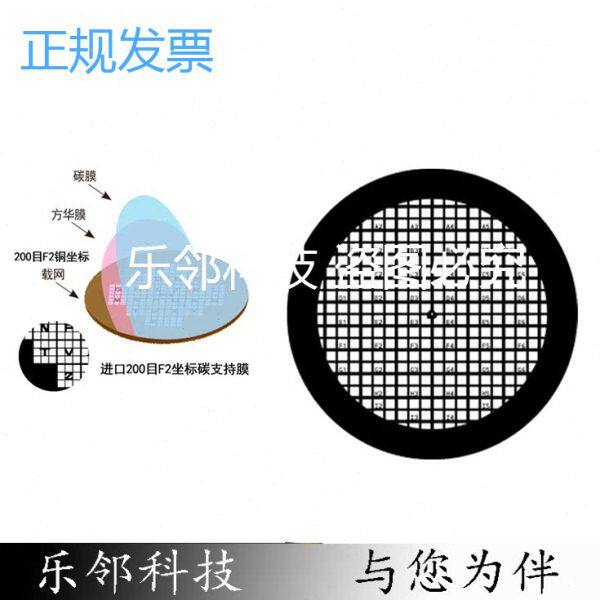 坐标载网碳膜F1-F2 电镜铜网/碳膜/方华膜/纯碳网TEM电镜专用