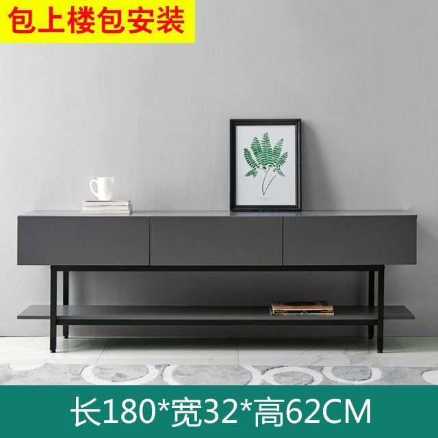 轻奢意式电视柜现代简约北欧小户型家用简易经济型加高脚收纳地柜