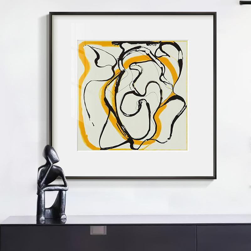 后现代艺术北欧小众抽象艺术挂画大气客厅装饰画大幅餐厅挂画摆画