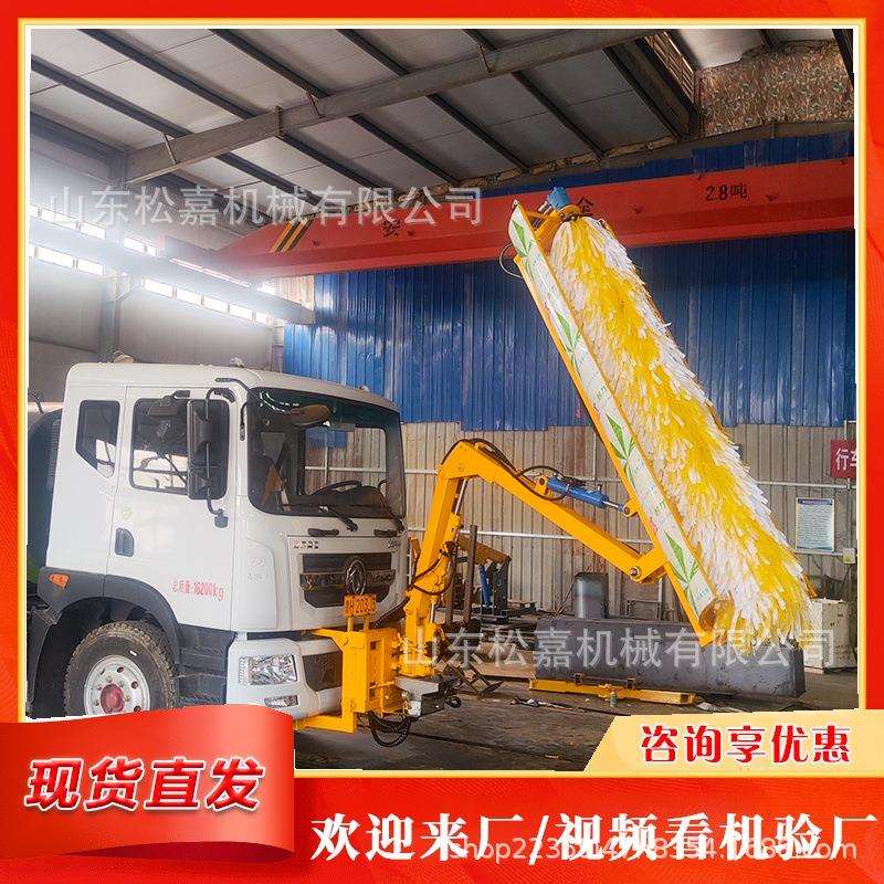 道路智能栏杆清洗机 隔音屏广告牌清洗 防撞墙围栏 波形护栏清理
