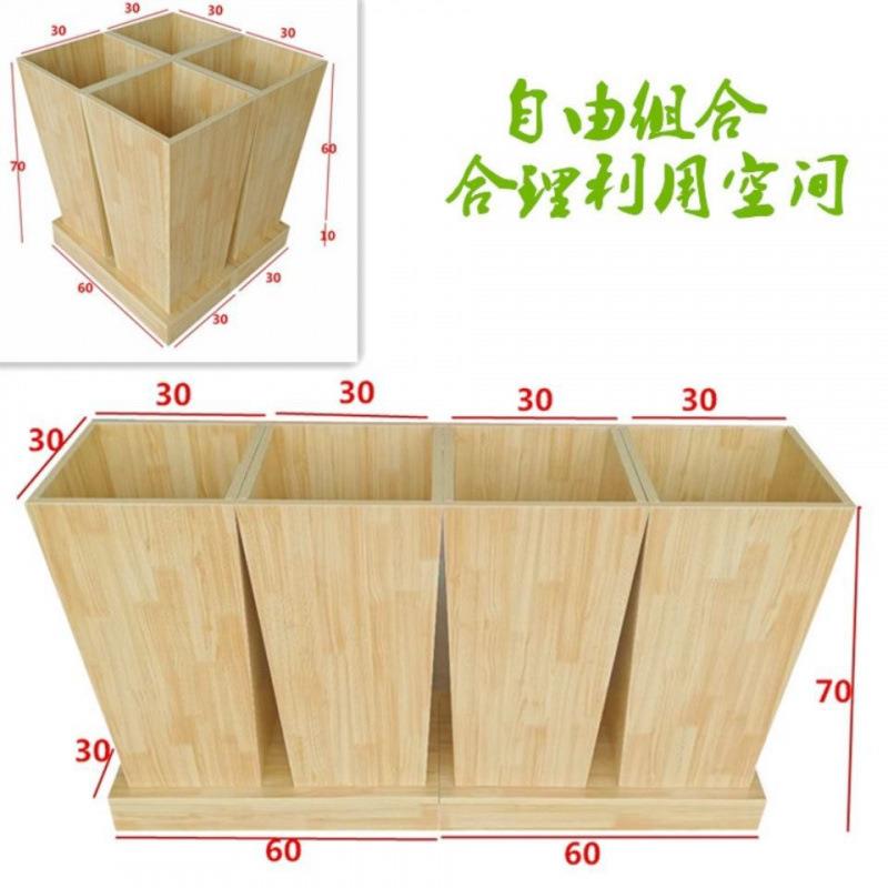 粮油店杂粮柜超市米柜木制米桶散粮柜米斗干果散装柜堆头杂粮货架