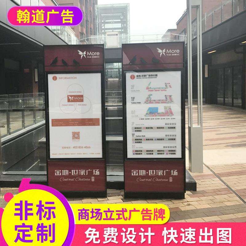 广告牌 导视牌温馨提示牌总平面图导视牌 商场立式指示广告牌