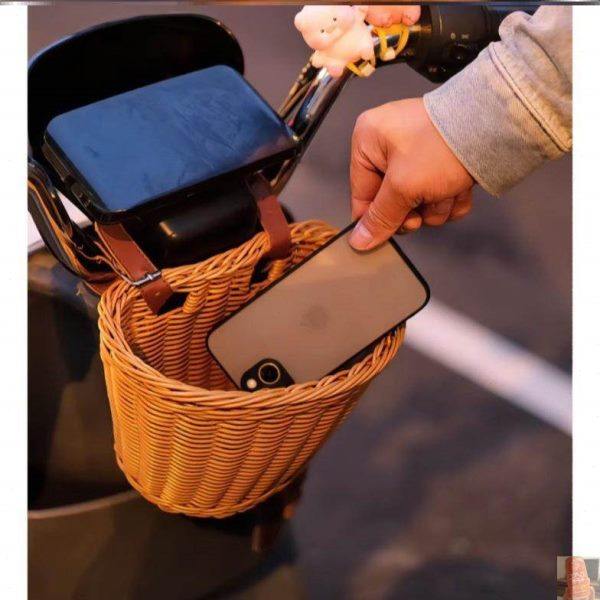 电动车挂包前置通用多功能储物自行车框仿藤编塑料挂兜复古收纳,电动车/配件/交通工具,电动车挂包,淘宝优惠券,粉丝福利购,淘宝优惠卷