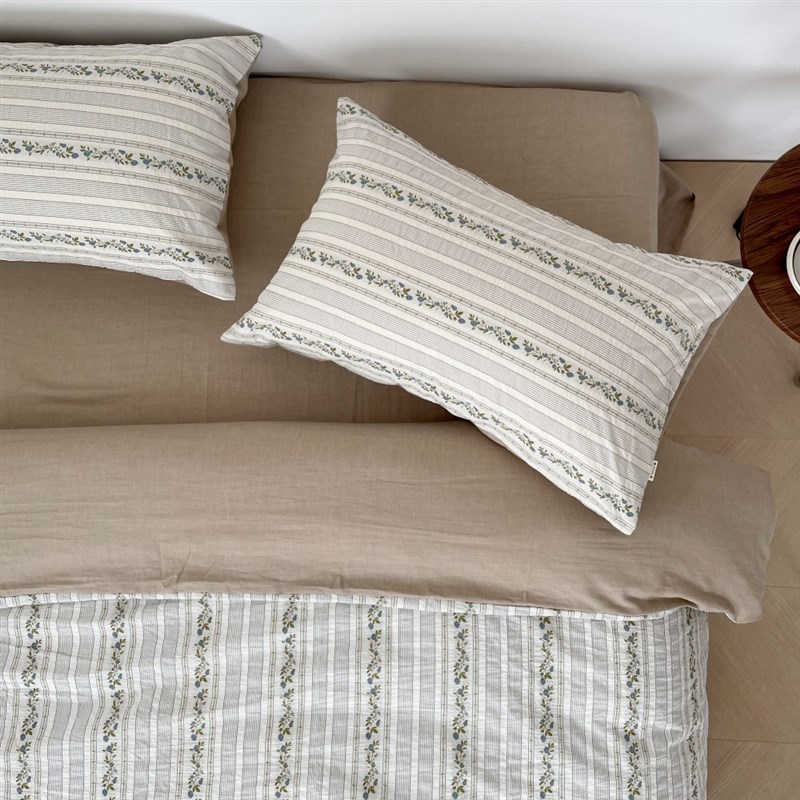 FAZOZO复古莓果韩系q低饱和度全棉四件套单人三件套床单被套100棉