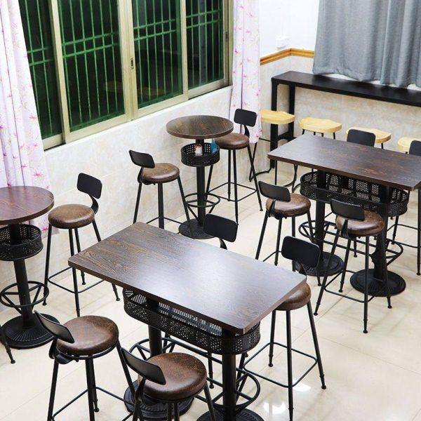 脚桌静吧清吧KTV靠墙吧台椅吧桌酒吧桌椅组合复古简约,商业/办公家具,酒吧桌,淘宝优惠券,粉丝福利购,淘宝优惠卷