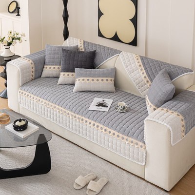 沙发垫四a季通用防滑三座一贵妃直排真皮坐垫子2025新款套罩盖布