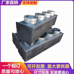 定制中央空调风管机出风口分风箱白铁皮出回风箱静压箱配件方接圆