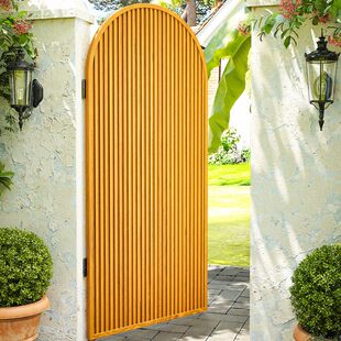 户外防腐木庭院栅栏小门花园围栏门小院入户护栏带门门口篱笆拱门