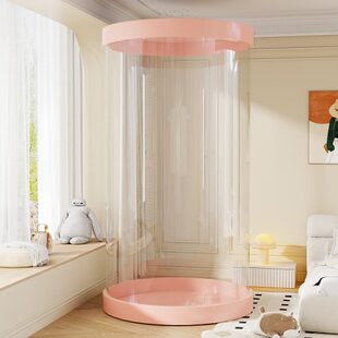 娃娃收纳桶家用儿童装玩偶放大公仔整理透明展示筐毛绒玩具收纳筒