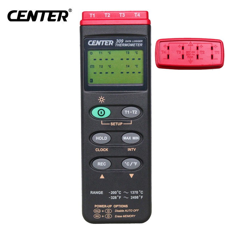 台湾群特30d0/301/302/305/309热电偶测温仪工业高精度多通道K/J