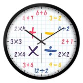 小学教室静音挂钟创意幼儿园班级墙上时钟益智石英钟儿童卧室钟表