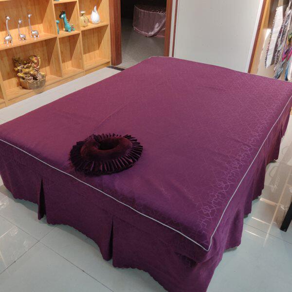 美容床单床套泰式按摩床罩带洞可定做理疗床单床罩按摩床裙式床笠