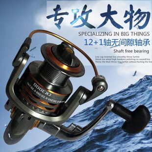 艾铂特 500-6000型号12+1轴金属头摇臂纺车式渔线轮前泄力纺车轮