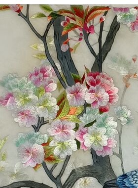 苏绣成品风画春挂得意和平繁荣手国刺绣单面绣工画书房卧室客厅画