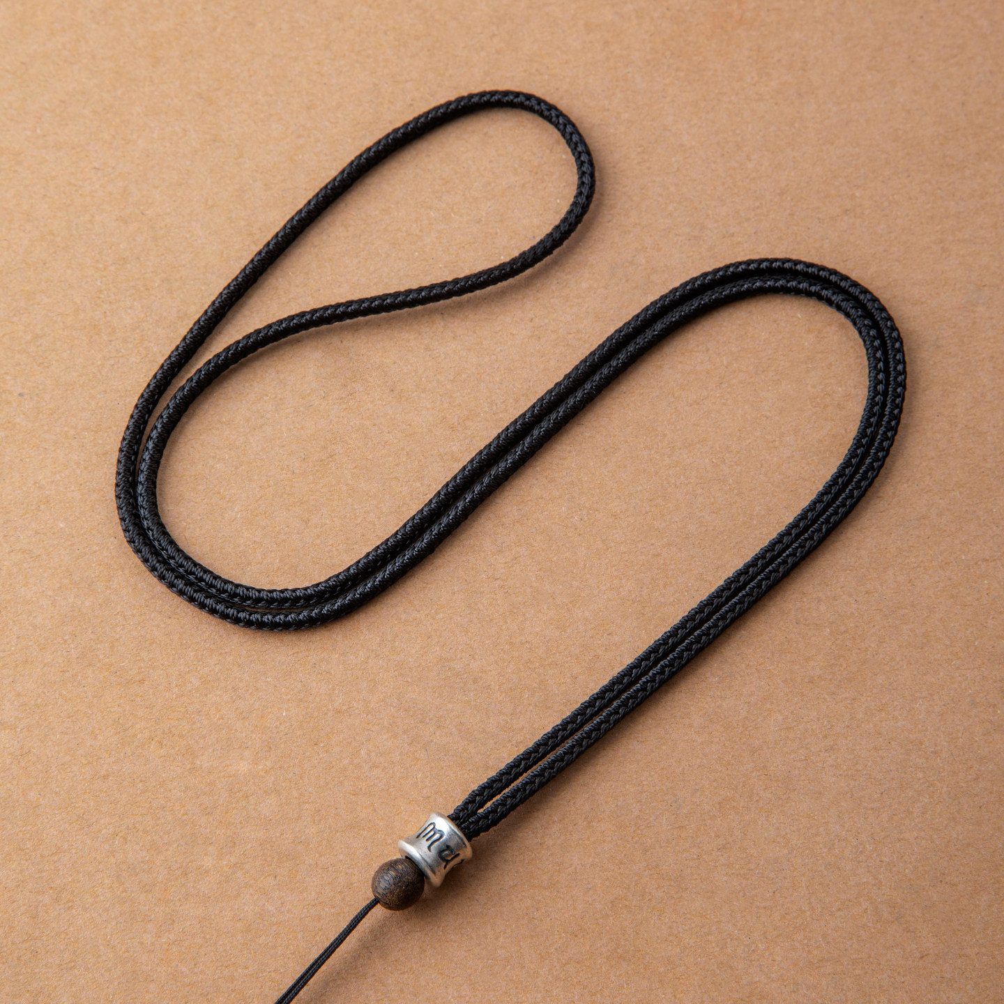 纯银蜜蜡吊坠挂绳挂脖项链绳子翡翠玛瑙天珠和田玉坠平安扣挂件绳