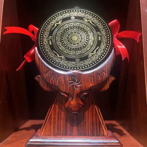 广西铜鼓1摆族M壮族民C特色工艺品8件吉祥物装饰物商务礼品