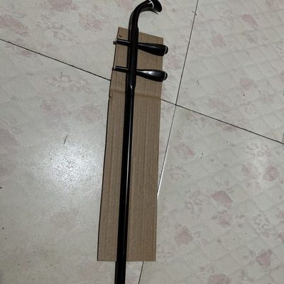 老红木弯头二胡杆扁杆带轴全新只是杆子带轴琴轴麻花轴六角轴随机